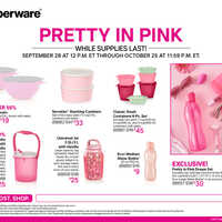 Brittney Smith, Independent Tupperware Consultant - BLUSHING PINK LUNCH SET  💕 Back by Popular Demand!!! Light up lunchtime with a pop of blushing pink.  💕 Includes 16-oz. Small Eco Water Bottle with