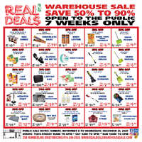 Hours » Real Deals Warehouse Sale