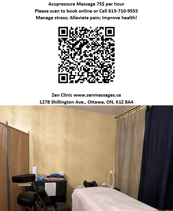 Zen Clinic of Acupressure Massage and Acupuncture Ottawa, Ontario