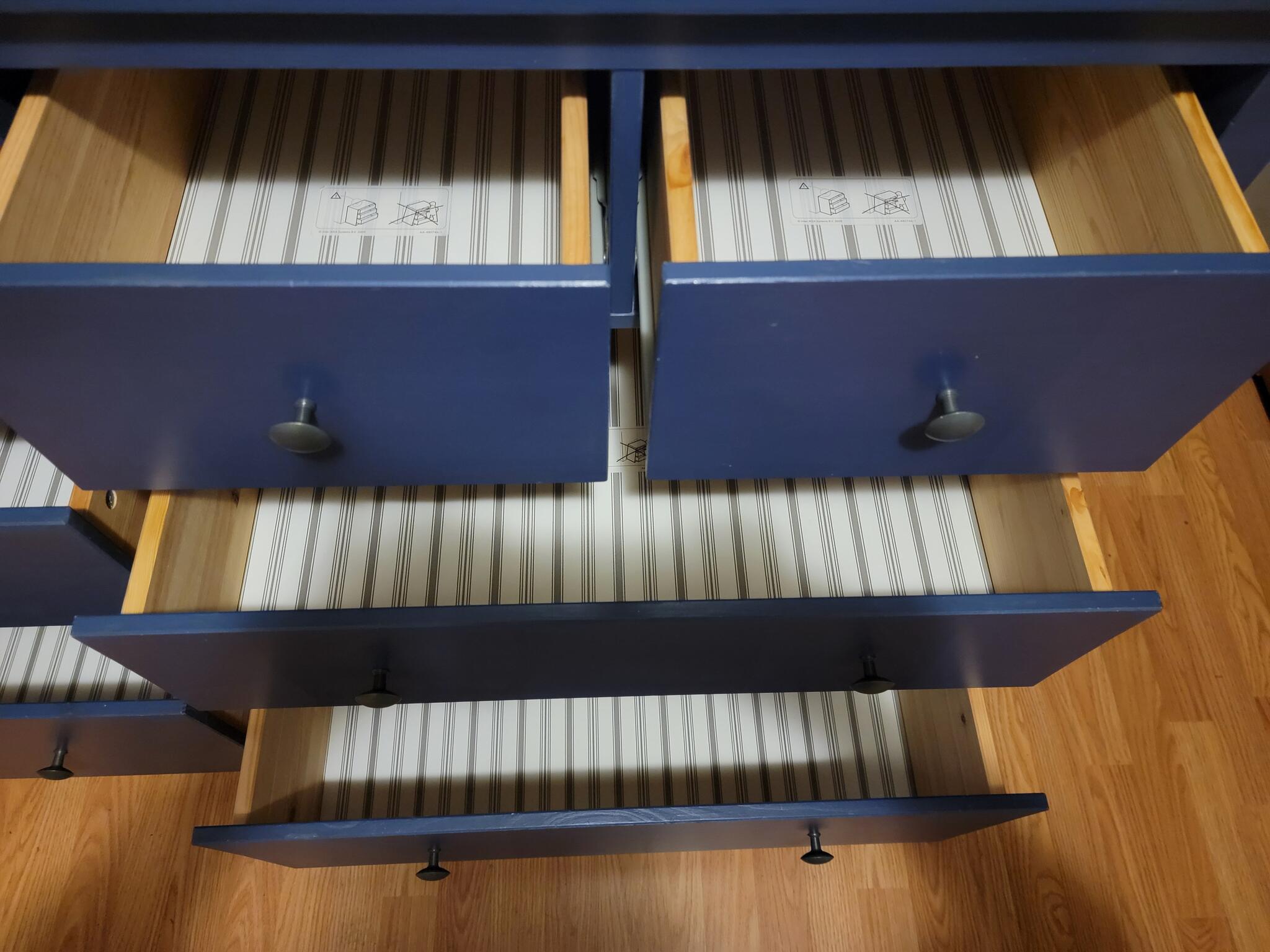 SOLD - Blue IKEA Hemnes 8-drawer Dresser. $175 OBO For $175 In Edmonton, AB  | For Sale & Free  Nextdoor