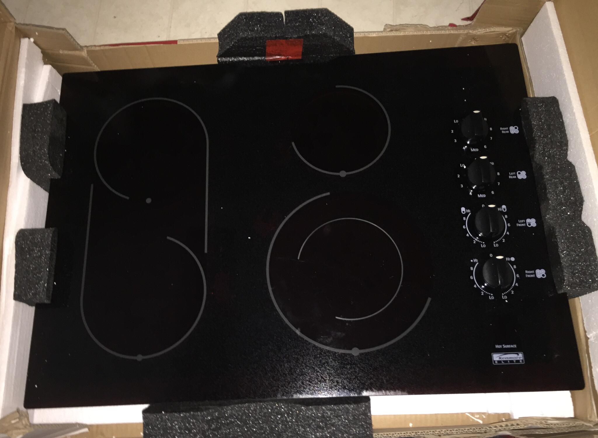 kenmore elite 30 inch electric cooktop
