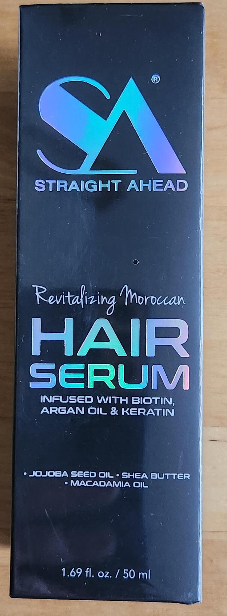 STRAIGHT AHEAD REVITALIZING MOROCCAN deals HAIR SERUM-BIOTIN,ARGAN OIL&KERATIN-1.69 OZ