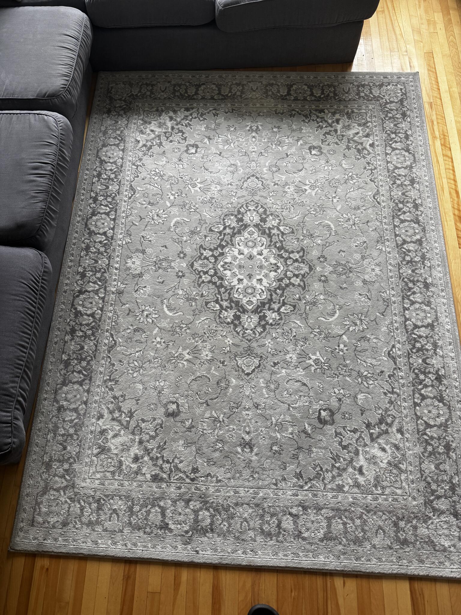 Grey Patterned IKEA VEDBÄK Rug/Carpet (170×230 Cm) For $100 In