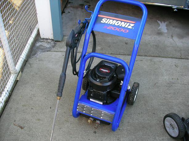 Simoniz 2000 gas pressure shop washer