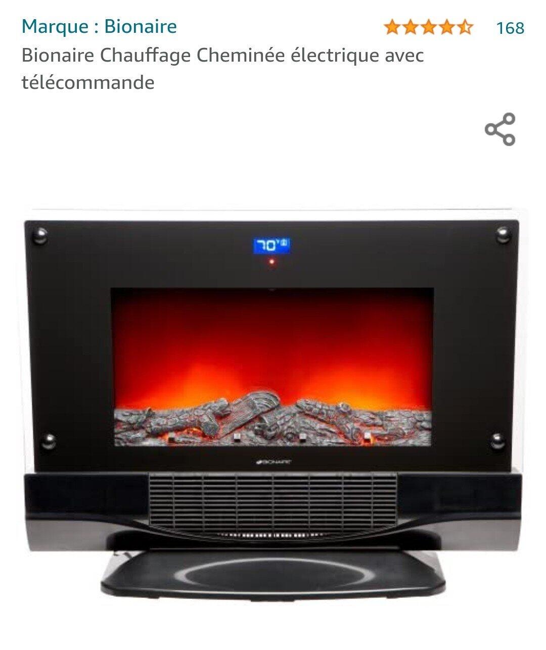 Bionaire Electric Fireplace For $200 In Gatineau, QC | For Sale u0026 Free —  Nextdoor