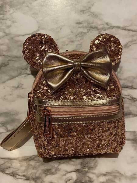 Disney rose gold mini backpack hot sale
