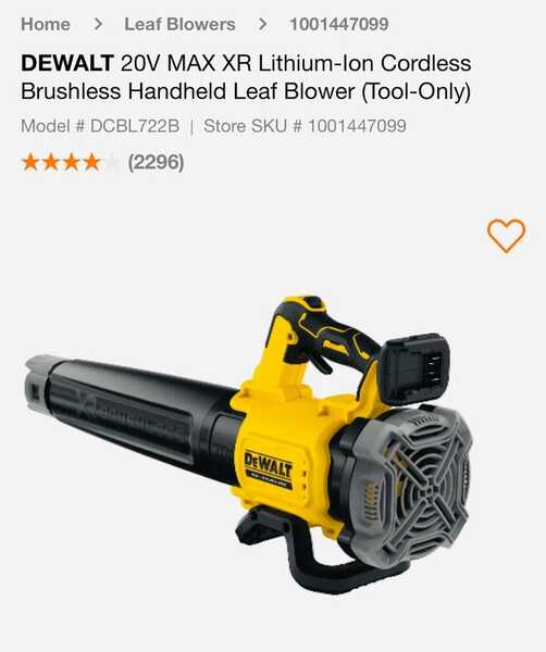 DEWALT 20V MAX XR Cordless Brushless Leaf Blower DCBL722 For 149 In Brampton ON For Sale Free Nextdoor
