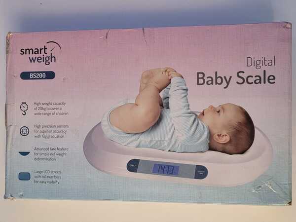 Smart Digital Weigh Comfort Baby Scale with 3 Weighing Mode 44Pound lbs  Capacity