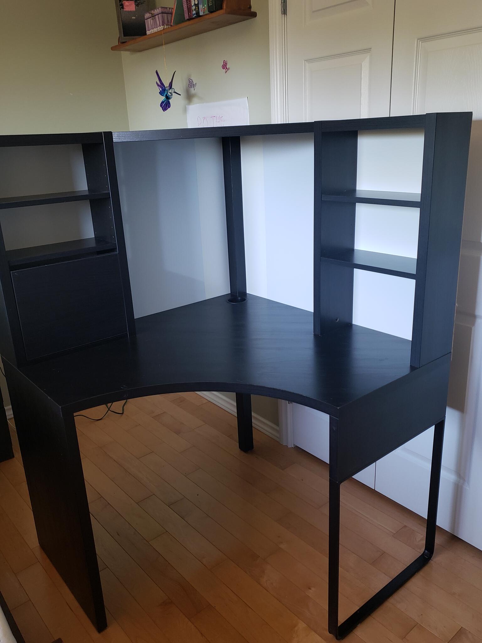 ikea micke desk black corner