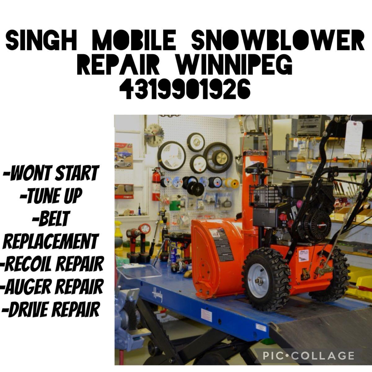 Mobile Snowblower Repair for 60 in Winnipeg MB For Sale Free Nextdoor