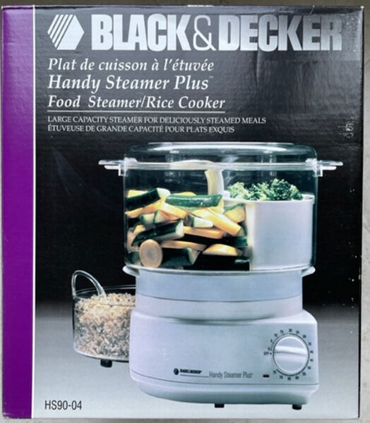 Black & Decker Handy Steamer Plus HS90 Food Rice Cooker Large Capacity